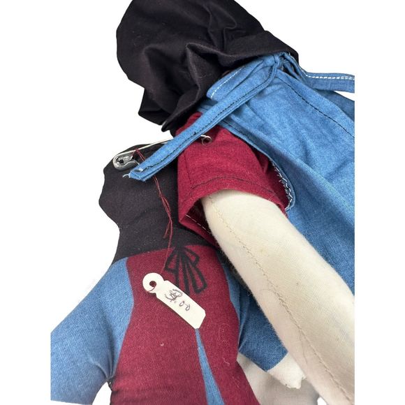 Pair of Amish Folk Art Handmade Primitive Cloth Dolls Mother & Child 17” - Picture 11 of 15